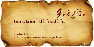 Gerstner Éneás névjegykártya